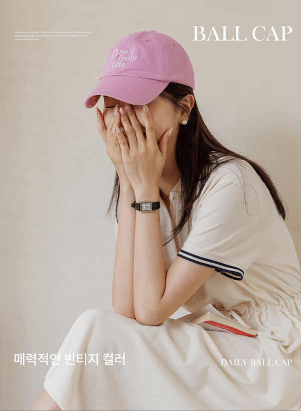 韓國短句刺繡棉質棒球帽