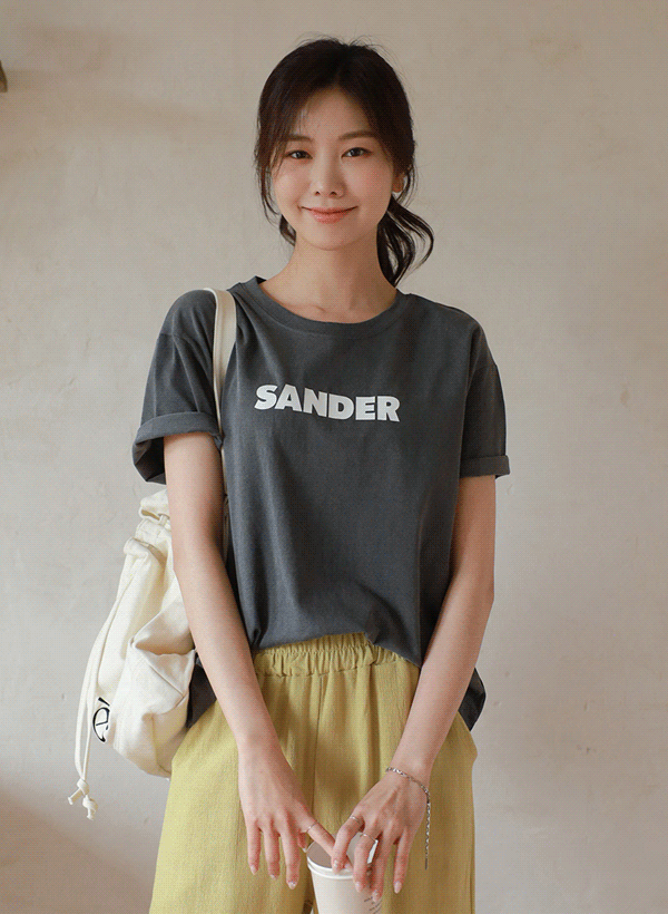 韓國SANDER印花短袖T恤