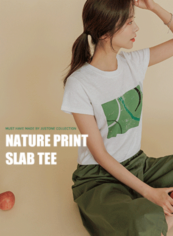 韓國自然竹節亞麻短袖T恤